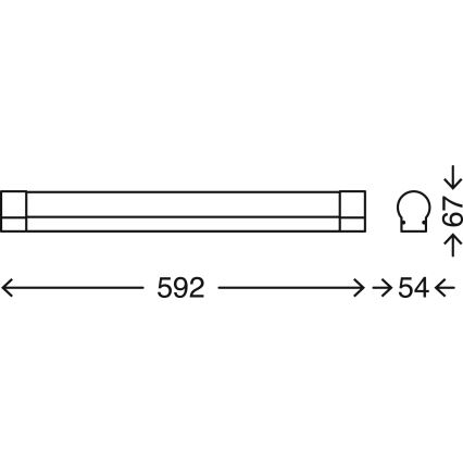 Briloner 2220-118 - LED Ściemniany kinkiet łazienkowy COOL&COSY LED/12W/230V 2700/4000K IP44