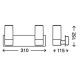 Briloner 2227-028 - LED Kinkiet łazienkowy SPLASH 2xLED/4W/230V IP44