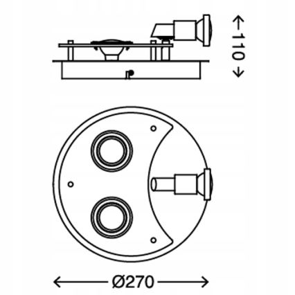 Briloner 2228-038 - LED Oświetlenie punktowe SPLASH 3xGU10/3W/230V