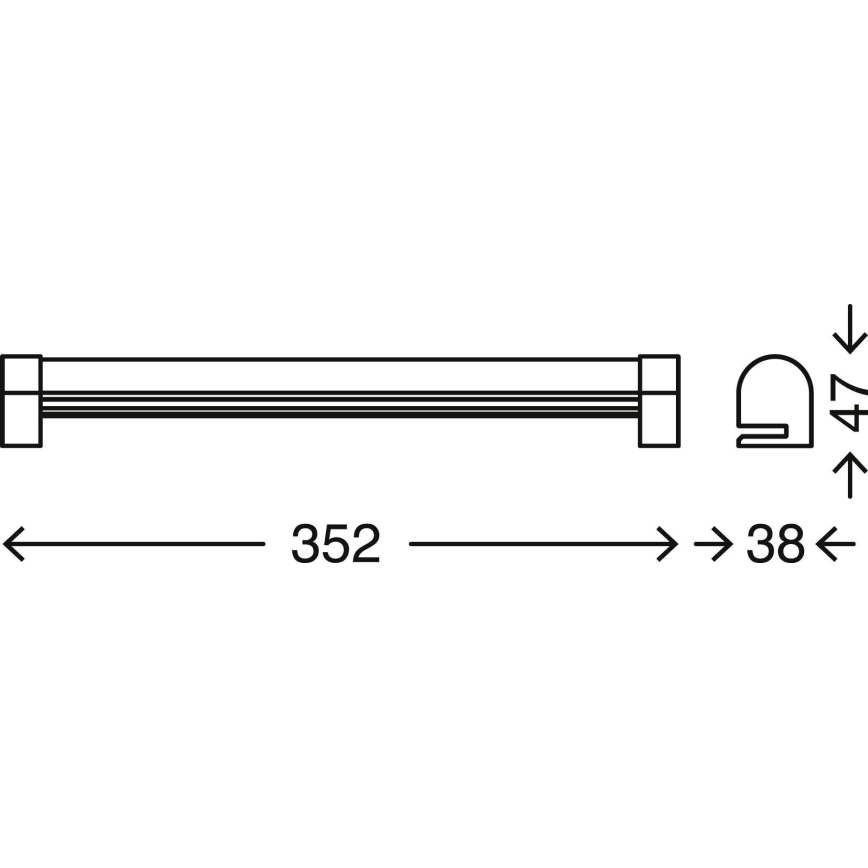 Briloner 2243-018 - LED regulowane oświetlenie łazienkowe do lustra COOL&COSY LED/8W/230V 2700/4000K IP44
