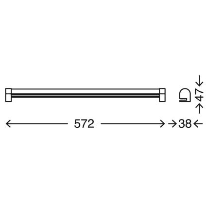Briloner 2243-118 - Ściemnialne oświetlenie lustra łazienkowego LED COOL&COSY LED/10W/230V 2700/4000K IP44
