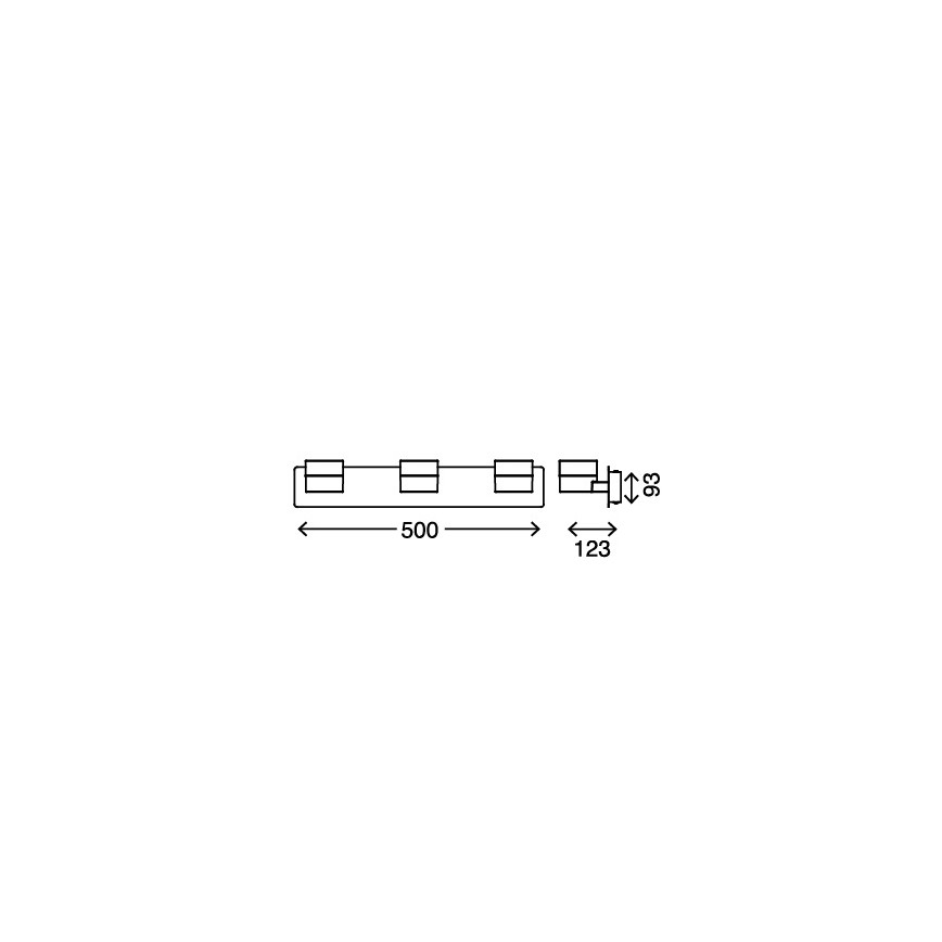Briloner 2247-038 - LED Kinkiet łazienkowy SURF 3xLED/5W/230V IP44