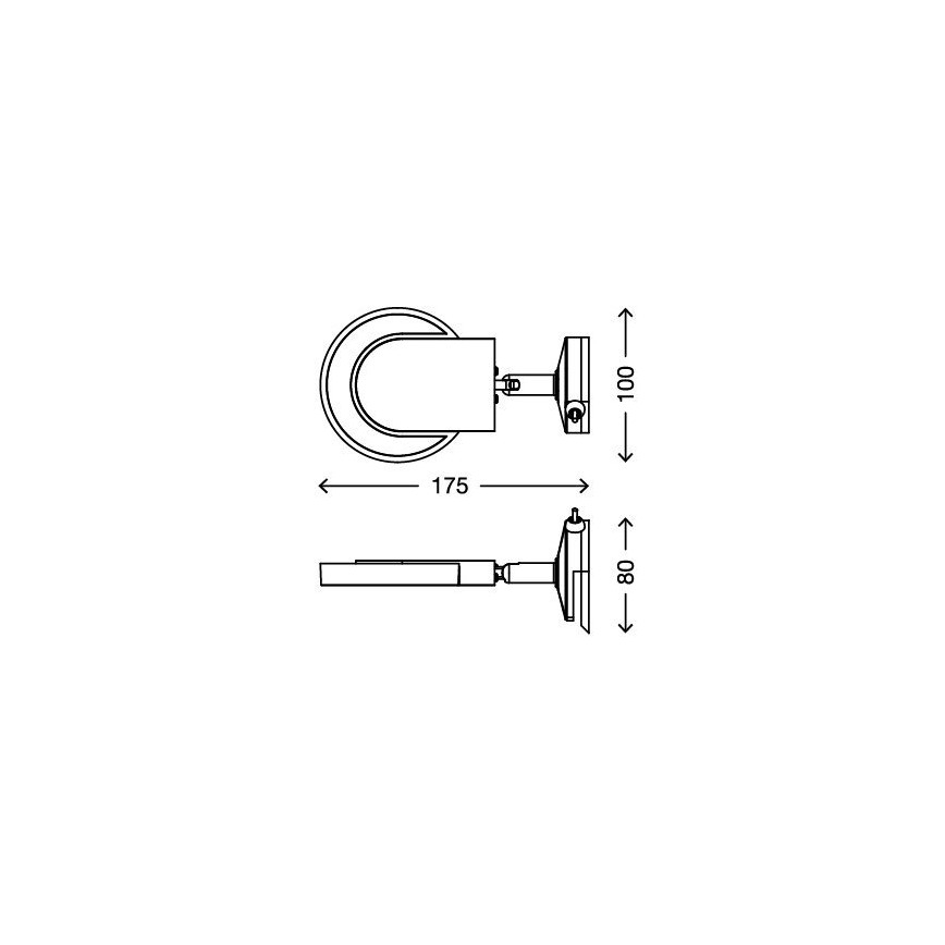 Briloner 2297-018 - LED Oświetlenie lustra SURF 1xLED/4,5W/230V