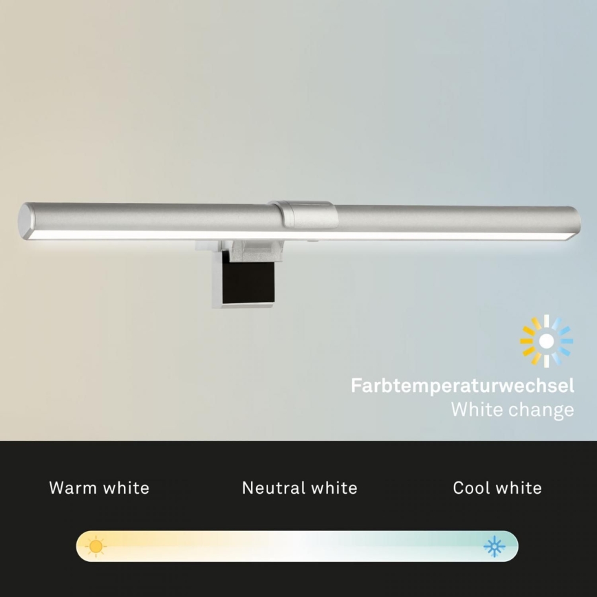 Briloner 2303-014 - LED Ściemnialne oświetlenie monitora LED/3,5W/5V 3000/4500/6500K