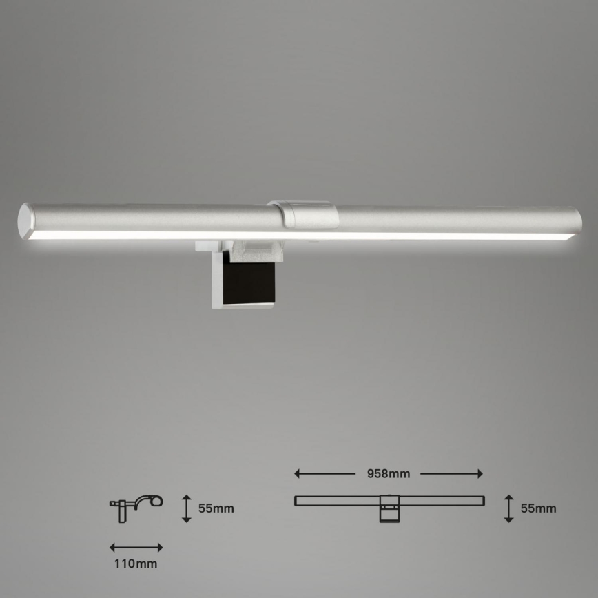 Briloner 2303-014 - LED Ściemnialne oświetlenie monitora LED/3,5W/5V 3000/4500/6500K