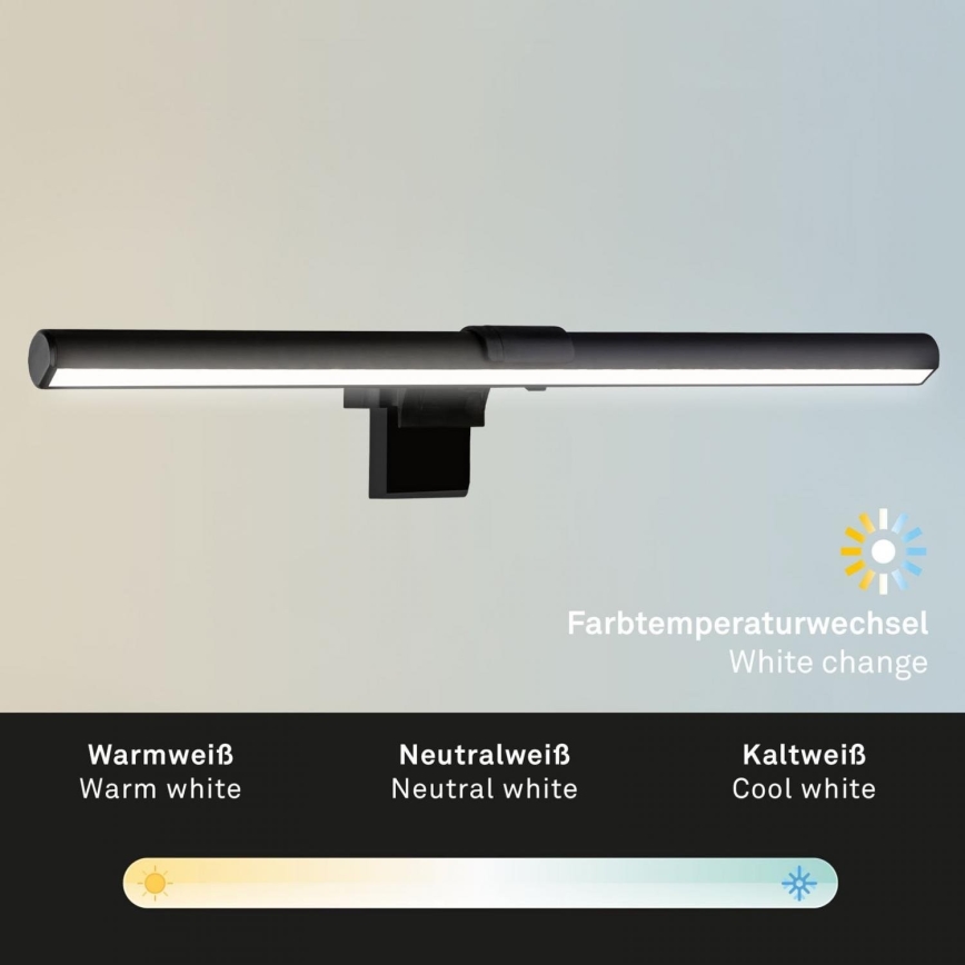 Briloner 2303-015 - LED  Ściemnialne oświetlenie monitora LED/3,5W/230V 2700/4000/6500K