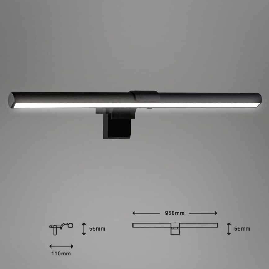 Briloner 2303-015 - LED  Ściemnialne oświetlenie monitora LED/3,5W/230V 2700/4000/6500K