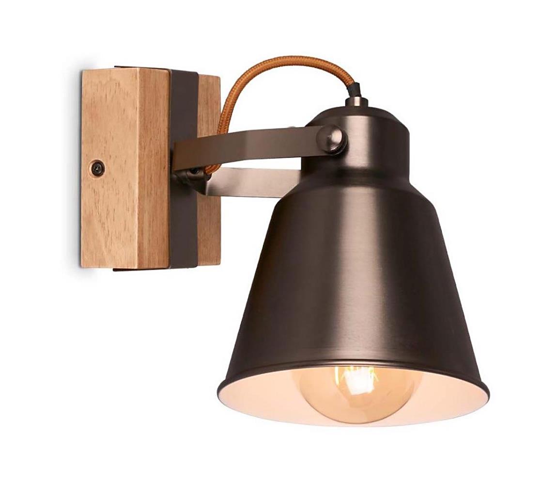 Briloner 2406-014 - Kinkiet punktowy RETRO 1xE27/40W/230V brązowy