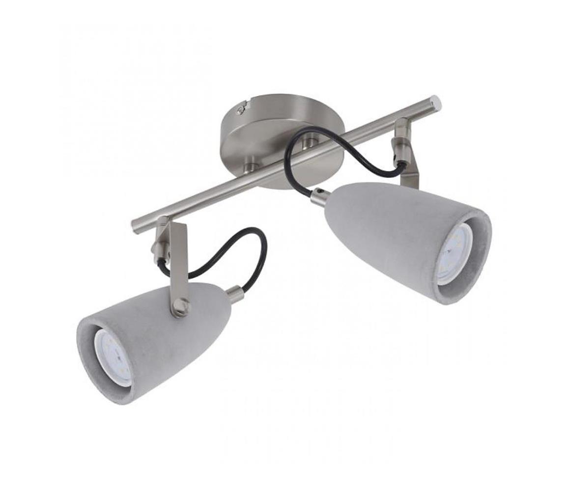Briloner 2529-022 - LED Oświetlenie punktowe THIMBLE 2xGU10/5W/230V beton