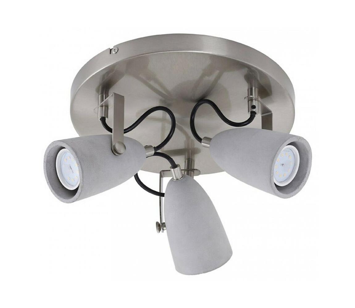 Briloner 2529-032 - LED Oświetlenie punktowe THIMBLE 3xGU10/5W/230V beton