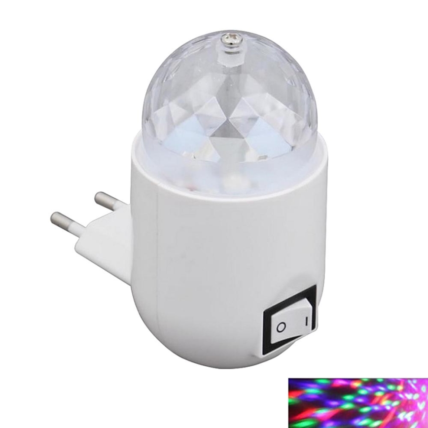 Briloner 2668-016 - LED RGB Lampa do gniazda NIGHT 1xLED/3W/230V