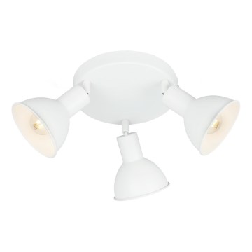 Briloner 2674-036 - Oświetlenie punktowe RETRO 3xE14/25W/230V biały