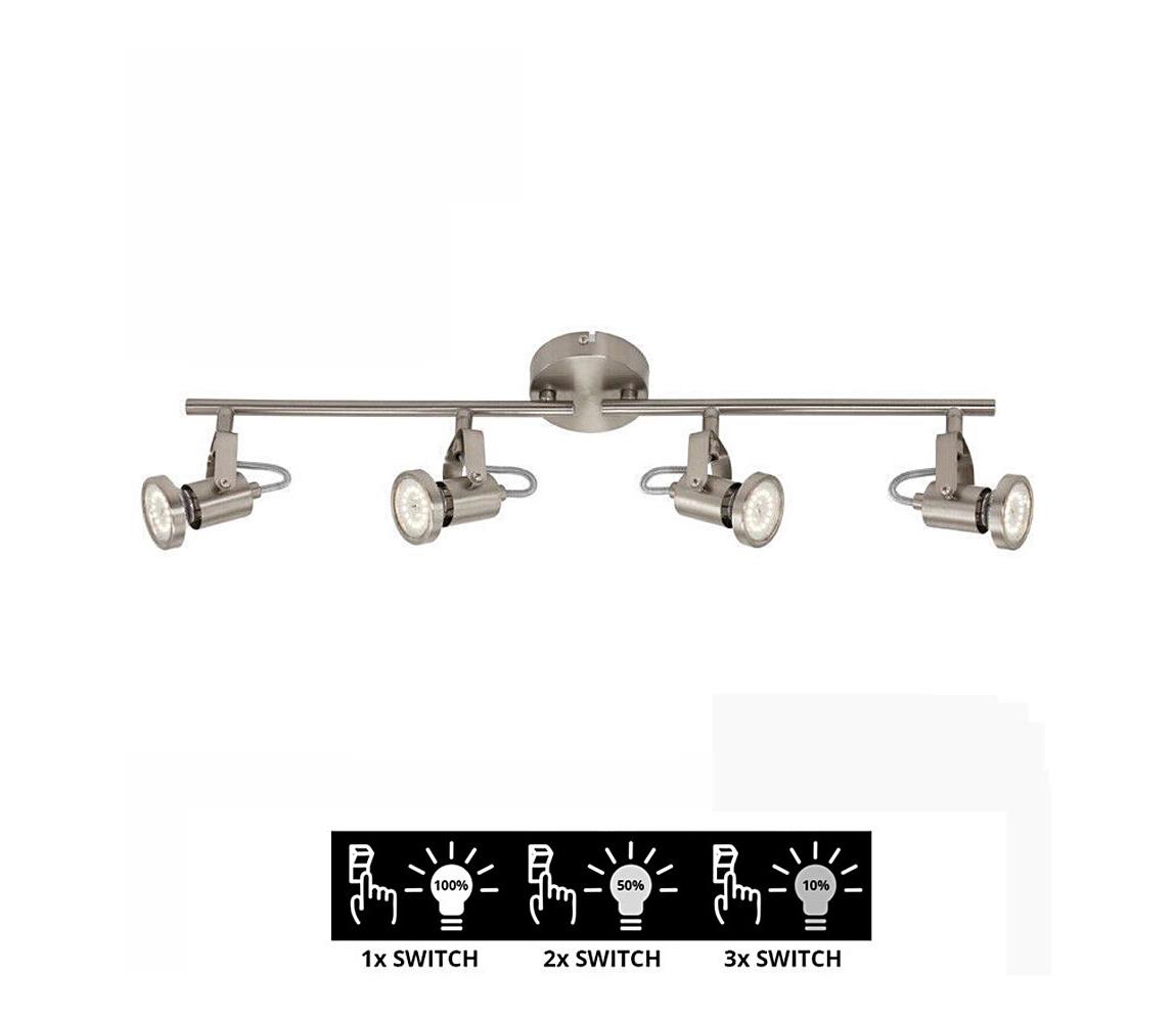 Briloner 2712-042 - LED Ściemnialne oświetlenie punktowe SEMPLICE 4xGU10/5W/230V