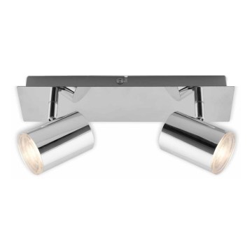 Briloner 2731-028 - Łazienkowa oprawa punktowa BANYO 2xGU10/5W/230V IP44, błyszczący chrom