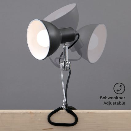Briloner 2790-015 - Lampa z klipsem FIX 1xE14/8W/230V czarny/błyszczący chrom
