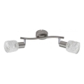 Briloner 2826-022 - Oświetlenie punktowe SPOT 2xE14/6W/230V matowy chrom