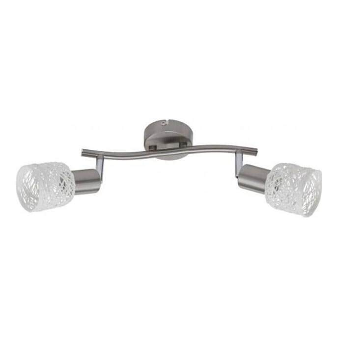 Briloner 2826-022 - Oświetlenie punktowe SPOT 2xE14/6W/230V matowy chrom