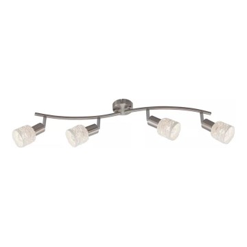 Briloner 2826-042 - Oświetlenie punktowe SPOT 4xE14/6W/230V matowy chrom