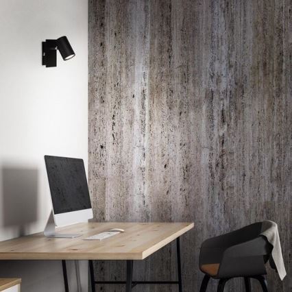 Briloner 2857-015 - Reflektor ścienny SPOT 1xGU10/40W/230V czarny