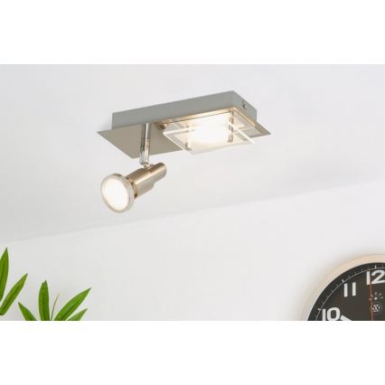 Briloner 2879-022 - LED Oświetlenie sufitowe COMBINATA 1xGU10/3W + LED/5W/230V