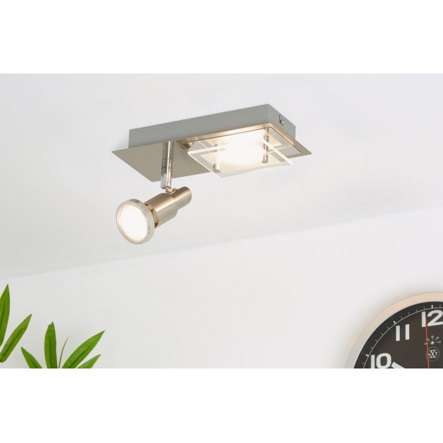 Briloner 2879-022 - LED Oświetlenie sufitowe COMBINATA 1xGU10/3W + LED/5W/230V