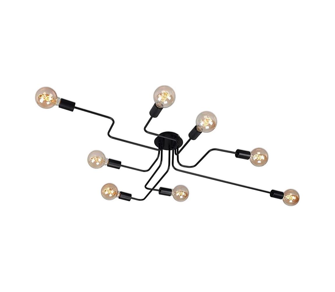 Briloner 2888-085 - Żyrandol natynkowy FARETTO 8xE27/60W/230V czarne