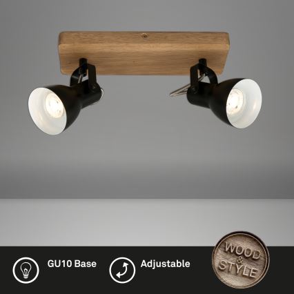 Briloner 2902-025 - Oświetlenie punktowe SPOT 2xGU10/35W/230V