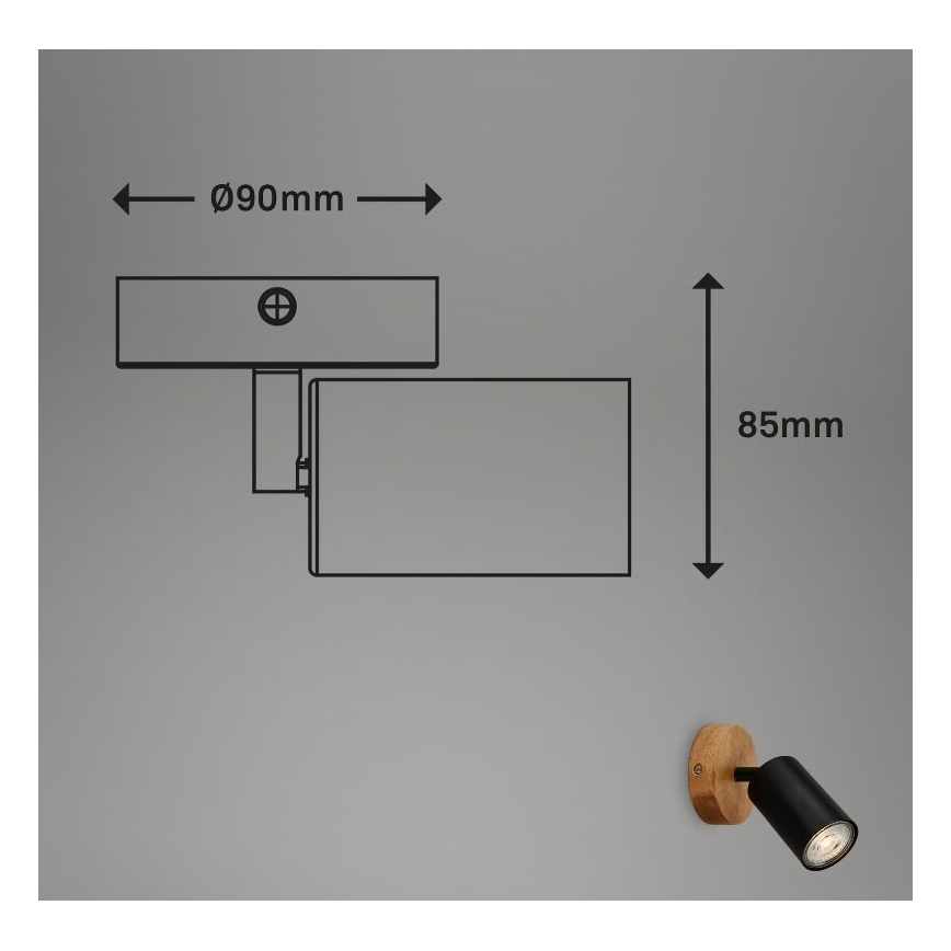 Briloner 2922-015 - Kinkiet punktowy SPOT 1xGU10/9W/230V