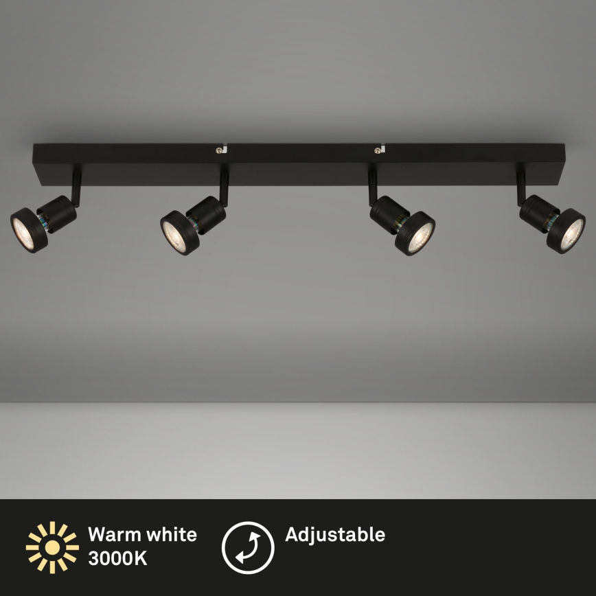 Briloner 2926-045 - Punktowa oprawa LED 4xGU10/4,9W/230V