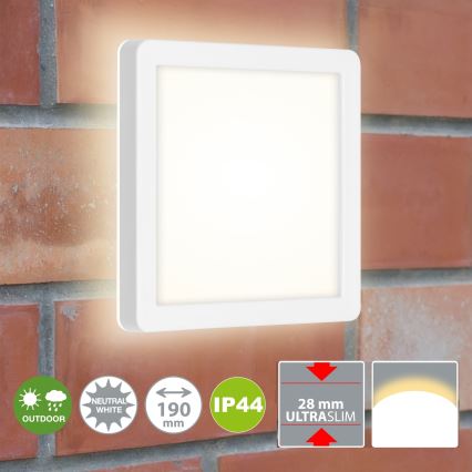 Briloner 3010-016 - LED Plafon LED/8W/230V 19x19 cm biały IP44