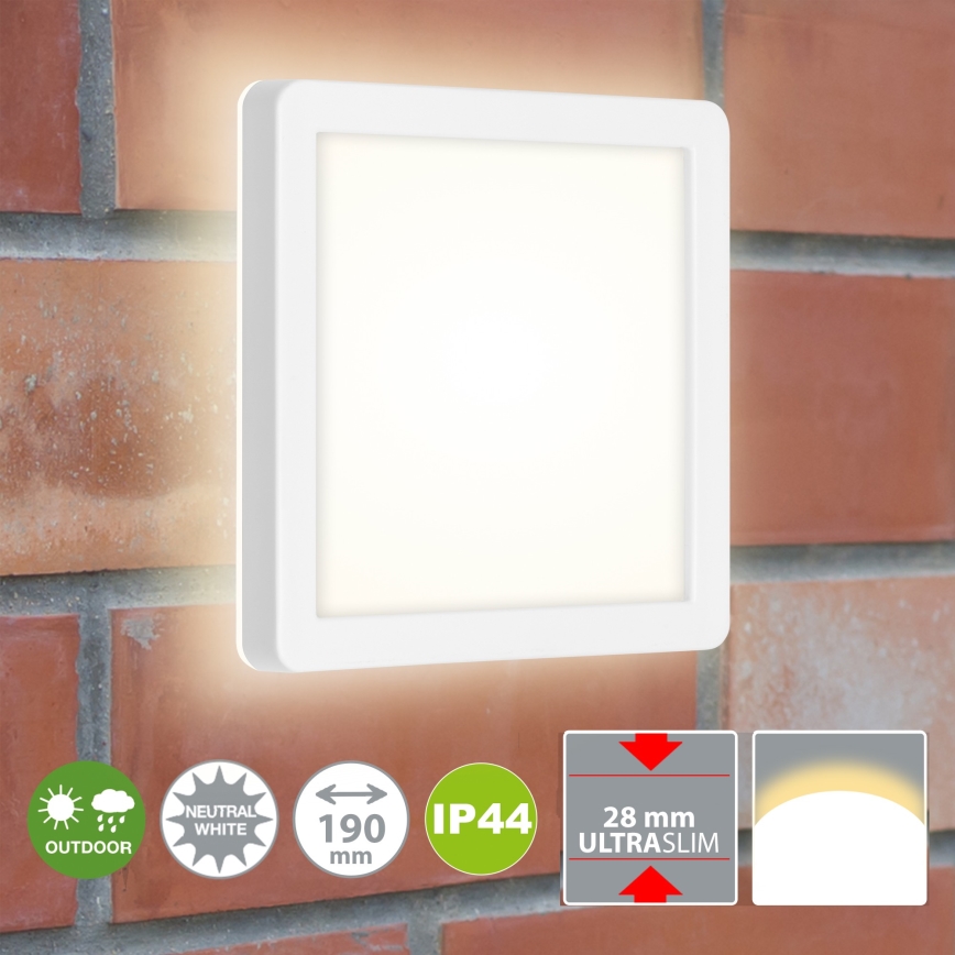 Briloner 3010-016 - LED Plafon LED/8W/230V 19x19 cm biały IP44