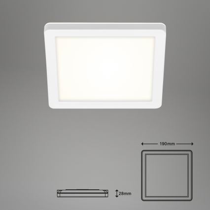 Briloner 3010-016 - LED Plafon LED/8W/230V 19x19 cm biały IP44