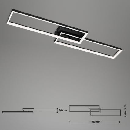 Briloner 3013-015 - LED Ściemnialny żyrandol natynkowy FRAME LED/40W/230V 2700-6500K + pilot zdalnego sterowania