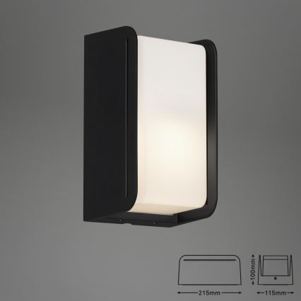 Briloner 3016-015 - Kinkiet zewnętrzny BOKS 1xE27/12W/230V IP44