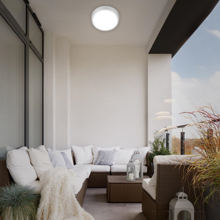 Briloner 3018-014 - LED Plafon łazienkowy HAGEN LED/24W/230V IP44 biały