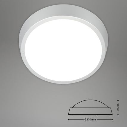 Briloner 3018-014 - LED Plafon łazienkowy HAGEN LED/24W/230V IP44 biały