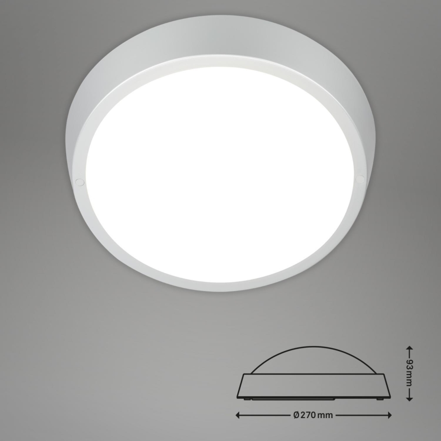 Briloner 3018-014 - LED Plafon łazienkowy HAGEN LED/24W/230V IP44 biały
