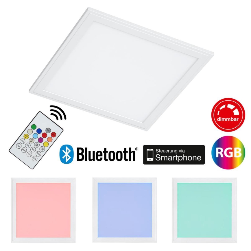 Briloner 3031-016 - LED RGBW Ściemnialny plafon PIATTO LED/18W/230V 2700-6000K + pilot zdalnego sterowania
