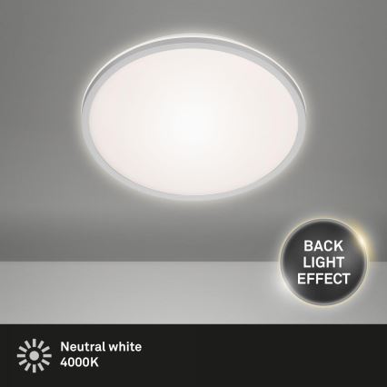 Briloner 3046-014 - LED Plafon LED/15W/230V 4000K śr. 28 cm srebrny