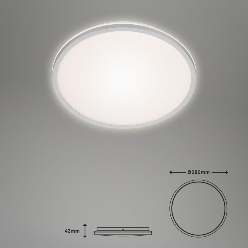Briloner 3046-014 - LED Plafon LED/15W/230V 4000K śr. 28 cm srebrny
