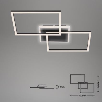 Briloner 3049-015 - LED Plafon ściemnialny FRAME LED/40W/230V + pilot zdalnego sterowania