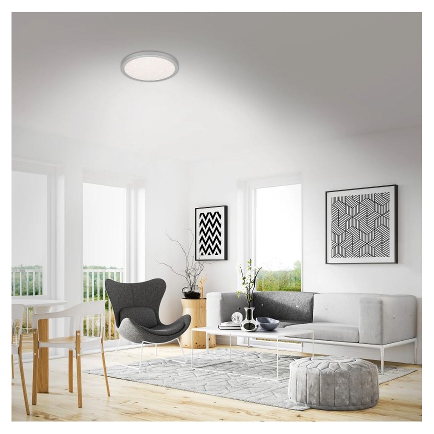 Briloner 3071-014 - LED Plafon RUNA LED/24W/230V srebrny