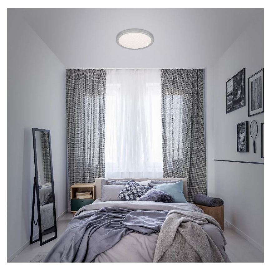 Briloner 3071-014 - LED Plafon RUNA LED/24W/230V srebrny