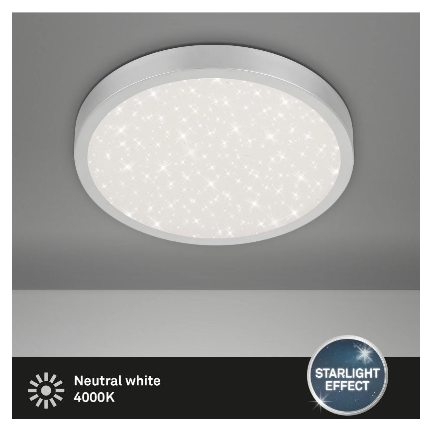 Briloner 3071-014 - LED Plafon RUNA LED/24W/230V srebrny