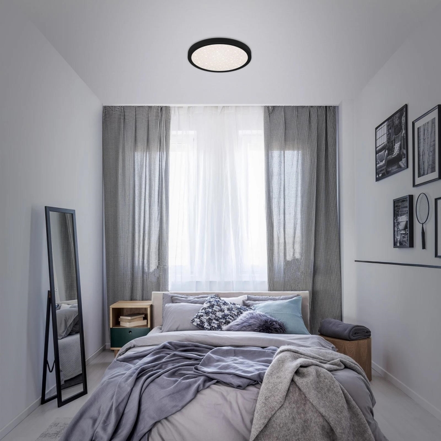 Briloner 3071-015 - LED Plafon RUNA LED/24W/230V czarny