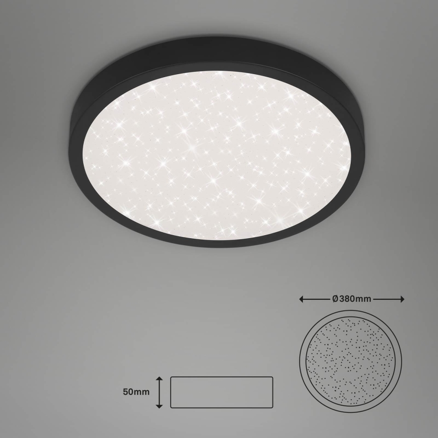 Briloner 3071-015 - LED Plafon RUNA LED/24W/230V czarny