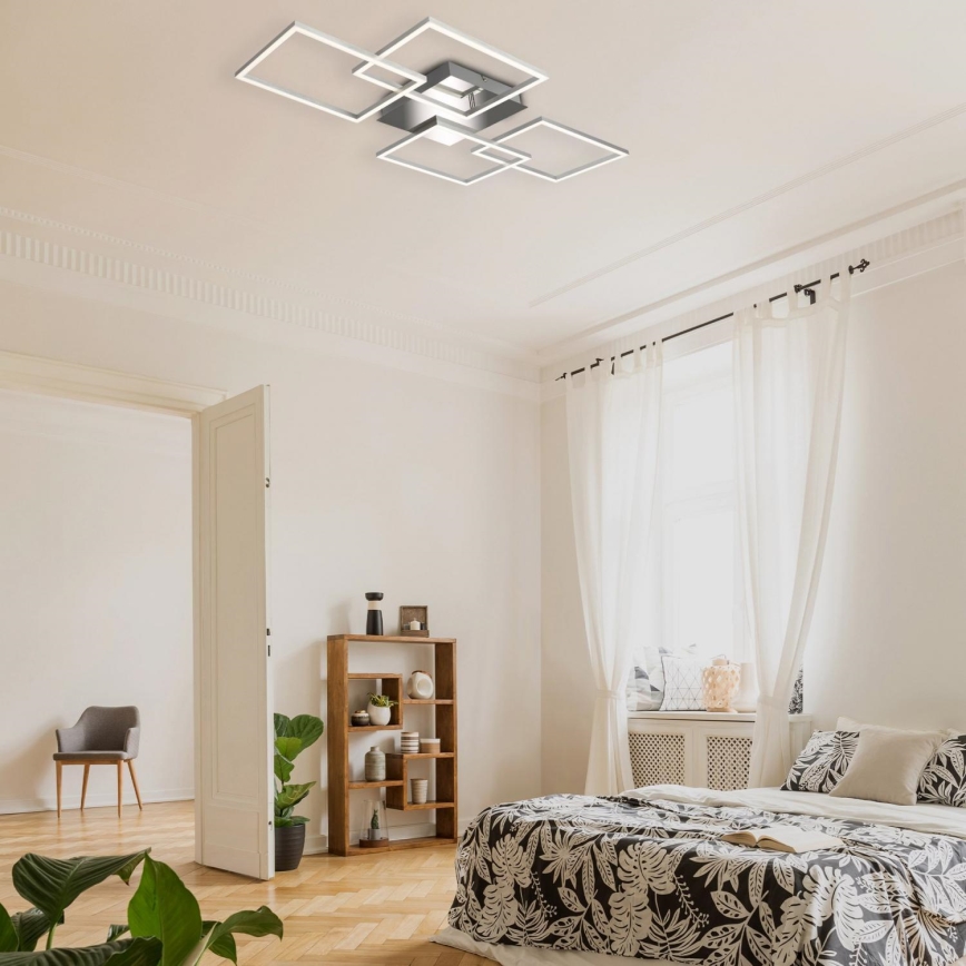 Briloner 3091-018 - LED Plafon ściemnialny FRAME LED/30W/230V chrom błyszczący