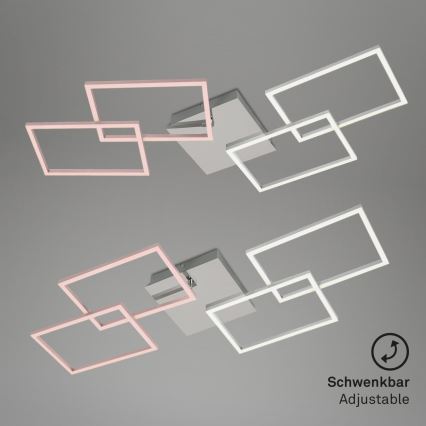 Briloner 3091-018 - LED Plafon ściemnialny FRAME LED/30W/230V chrom błyszczący