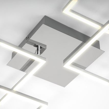 Briloner 3091-018 - LED Plafon ściemnialny FRAME LED/30W/230V chrom błyszczący