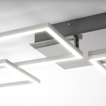 Briloner 3091-018 - LED Plafon ściemnialny FRAME LED/30W/230V chrom błyszczący